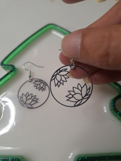 Boucles d'oreilles fleur de lotus