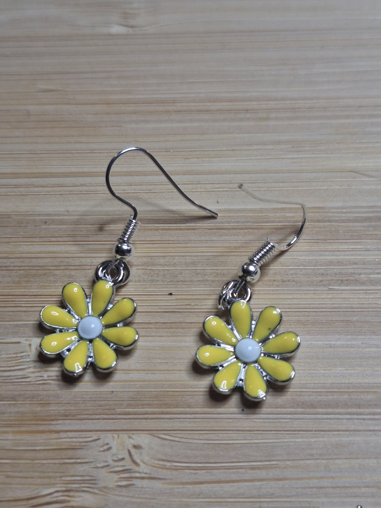 Boucles d'oreilles marguerite