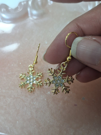 Boucles d'oreilles flocon de neige