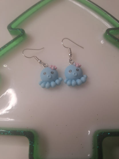 Boucles d'oreilles pieuvre